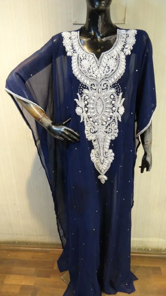 Hand Beaded Dubai Style Abaya Wedding farasha Jalabiya maxi dress kaftan latest hand beaded farasha design