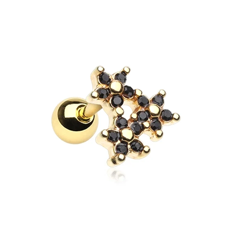 CANNER Tarnish Free Jewelry 18K Gold Plated Piercing Jewelry Ear Piercing Earrings Studs