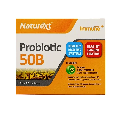 Naturext Probiotic 50B Powder With High Potency 50 Billion CFU 12 Strains Probiotic Serve As Dietary Fiber