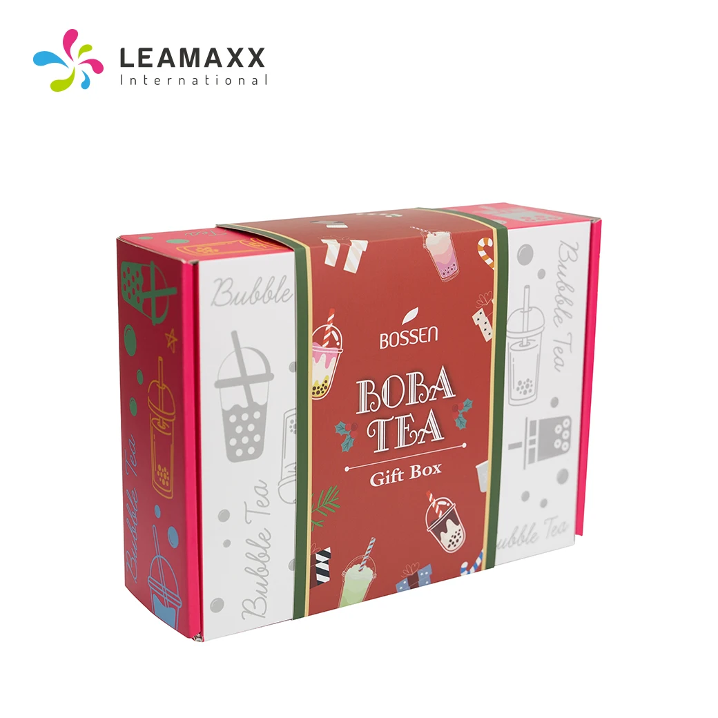 Taiwan New Product DIY Boba Tea Gift Box Instant Bubble Tea Kit Brown Sugar Tapioca Pearl 6 Servings