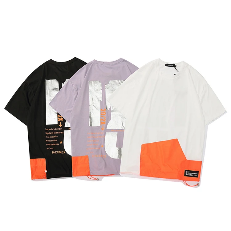 Clothing Factory 100% Cotton White Color Special Printing Custom Logo T Shirt