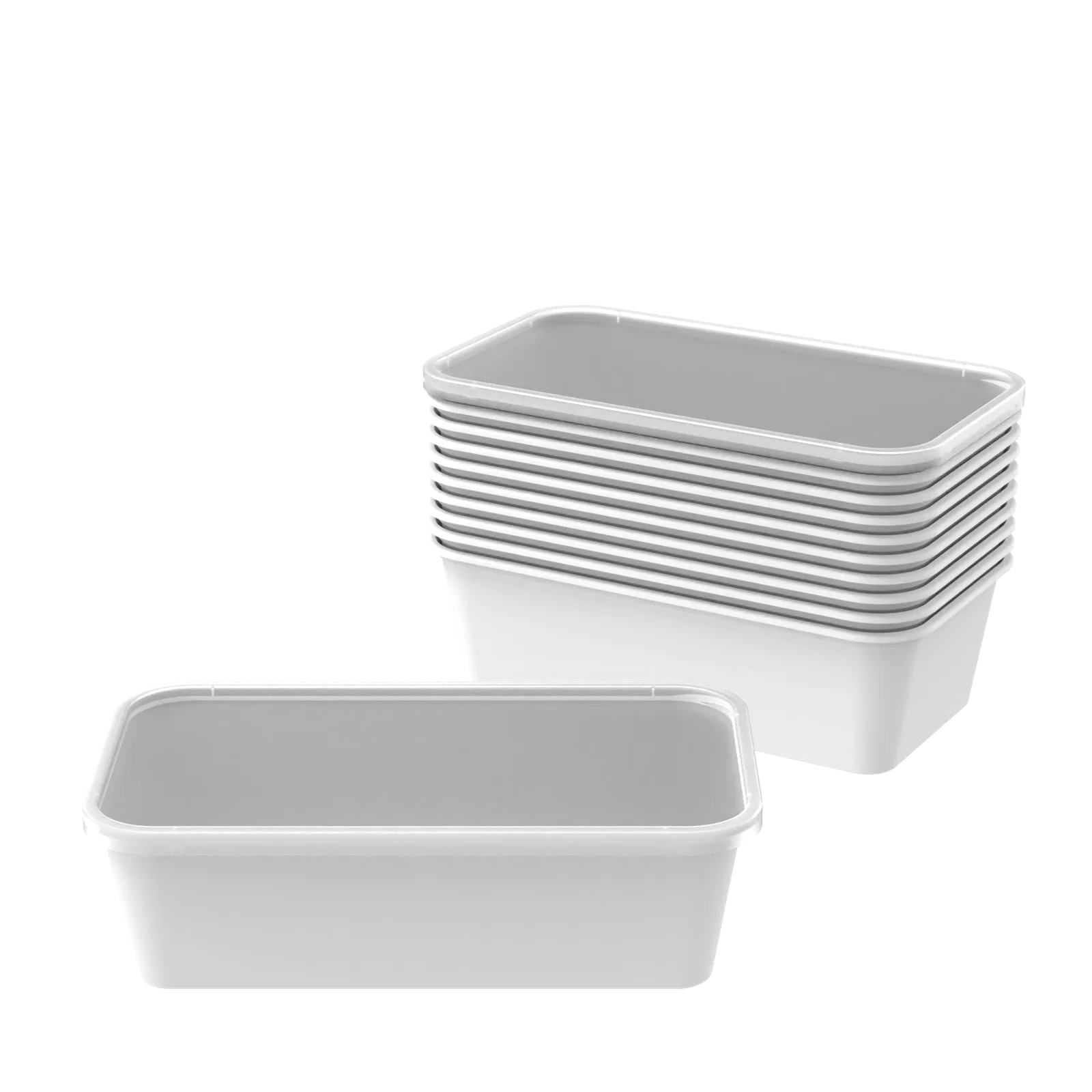  Тонкий пластиковый пищевой контейнер на вынос для удобного хранения еды-B0646