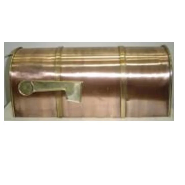 
Mailbox With Two Brass Line and Flag 