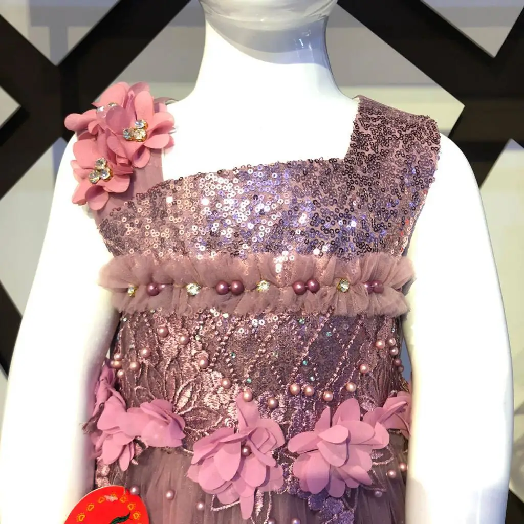 Последовательность топ с цветочным принтом; Хлопковое платье повязкой на голову Новый стиль Модные дизайнерское вечернее