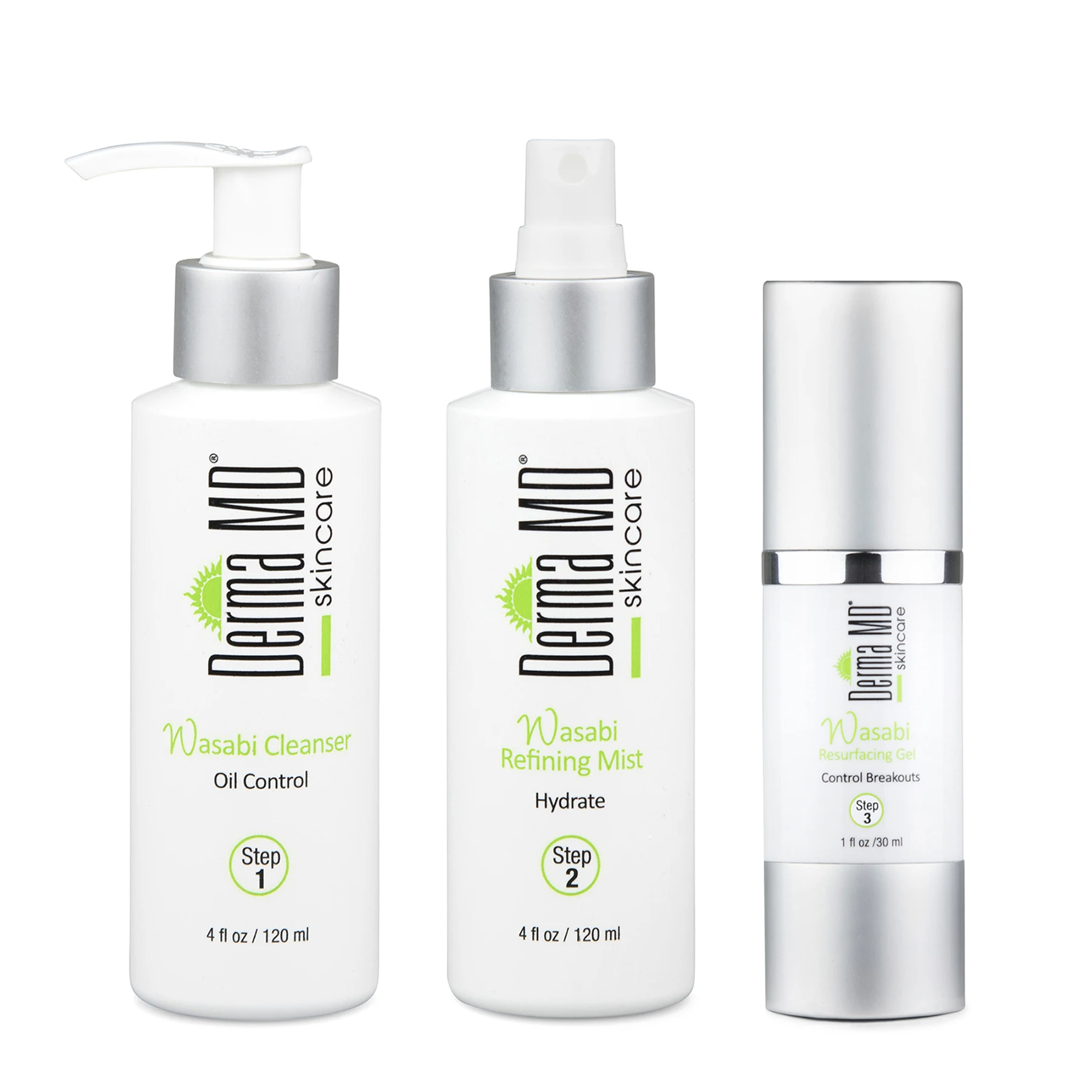 
Wasabi 3 Step Anti Acne Stop Kit With Natural Ingredients Help Reduces Appearance Of Pore Size 