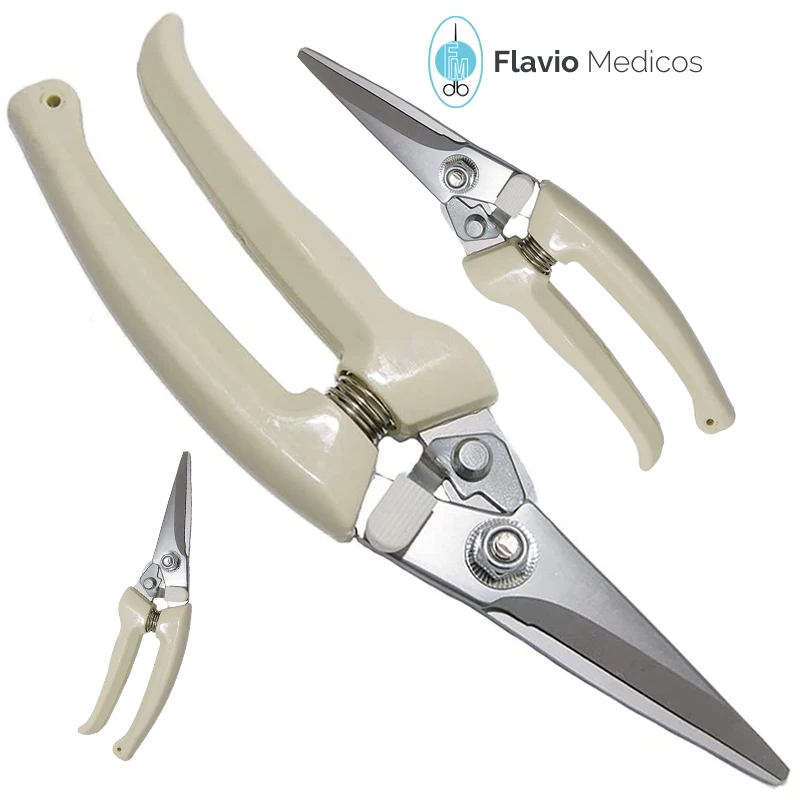 Goat Hoof Trimmer Multipurpose Twig and Floral Pruners Shear for Garden Sheep Pig Trimming Shears with Serrated Blades