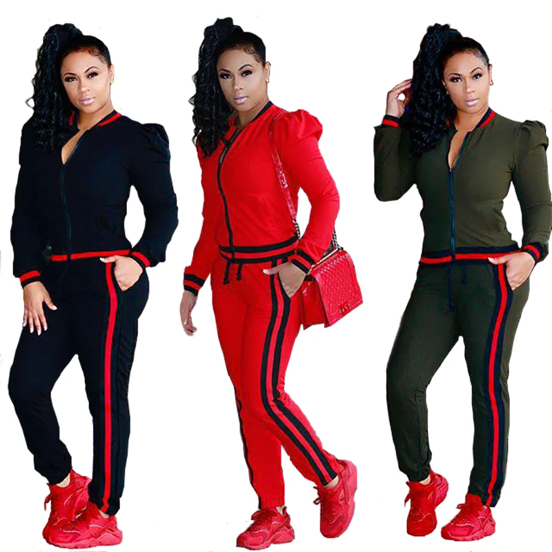 Custom Logo Ladies Jogger 2 Piece Fitness Clothing Sweat Track Suits Jogging Sportsuit Womens Tracksuits