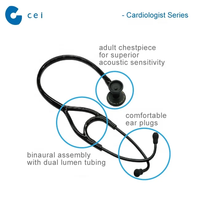 Клинические принадлежности, медицинский стетоскоп, диагностический набор, стетоскоп кардиологии