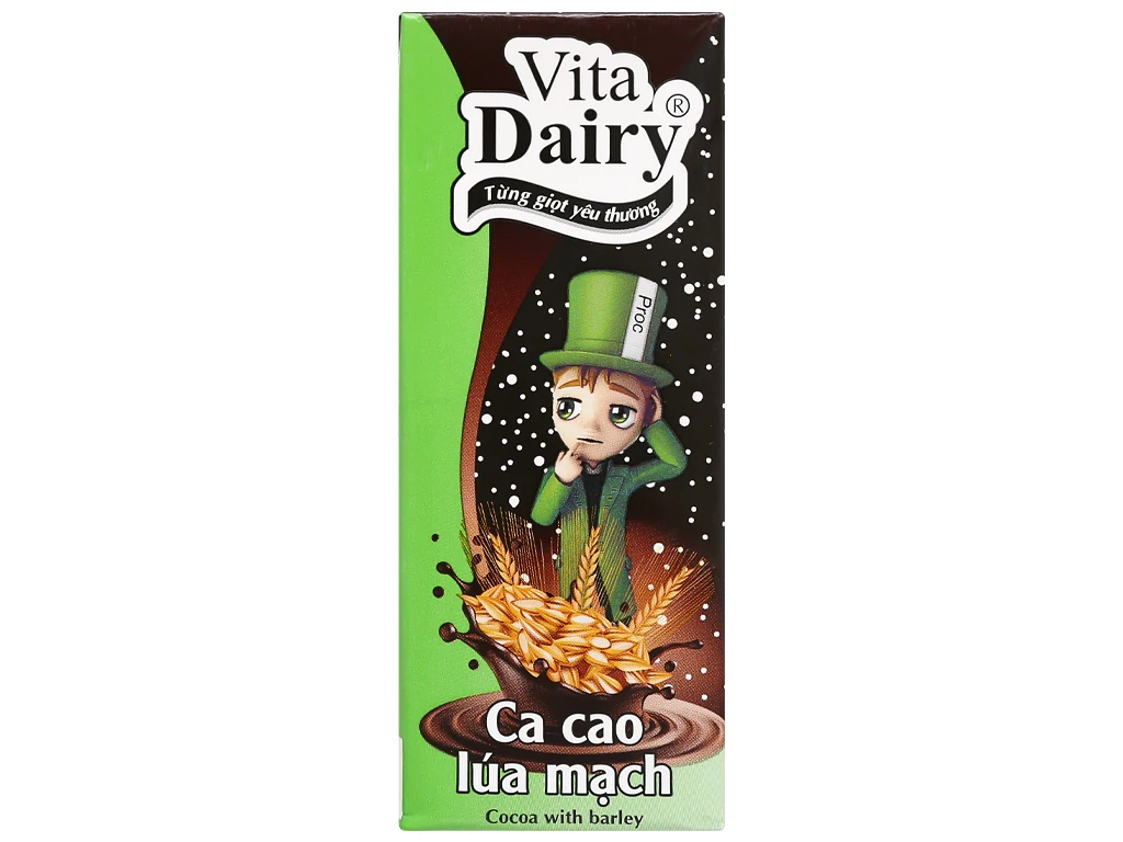 Молочный какао-вкус Vita Ячменное молоко 180 мл x 48 коробок