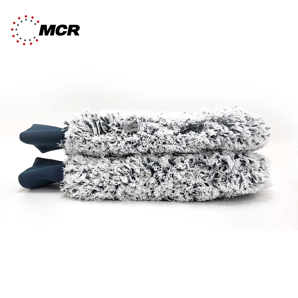 [NEW] KOREAN MICROFIBER SHINE WASH MITT Premium Detailing Goods Super Soft Long Pile 1100gsm SCRATCH-FREE CAR CLEANING CARE