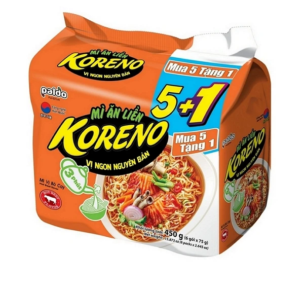Manufacturer Supply Korean Style Tasty Fast Food Kimchi and Vegetables Instant Noodles Jumbo