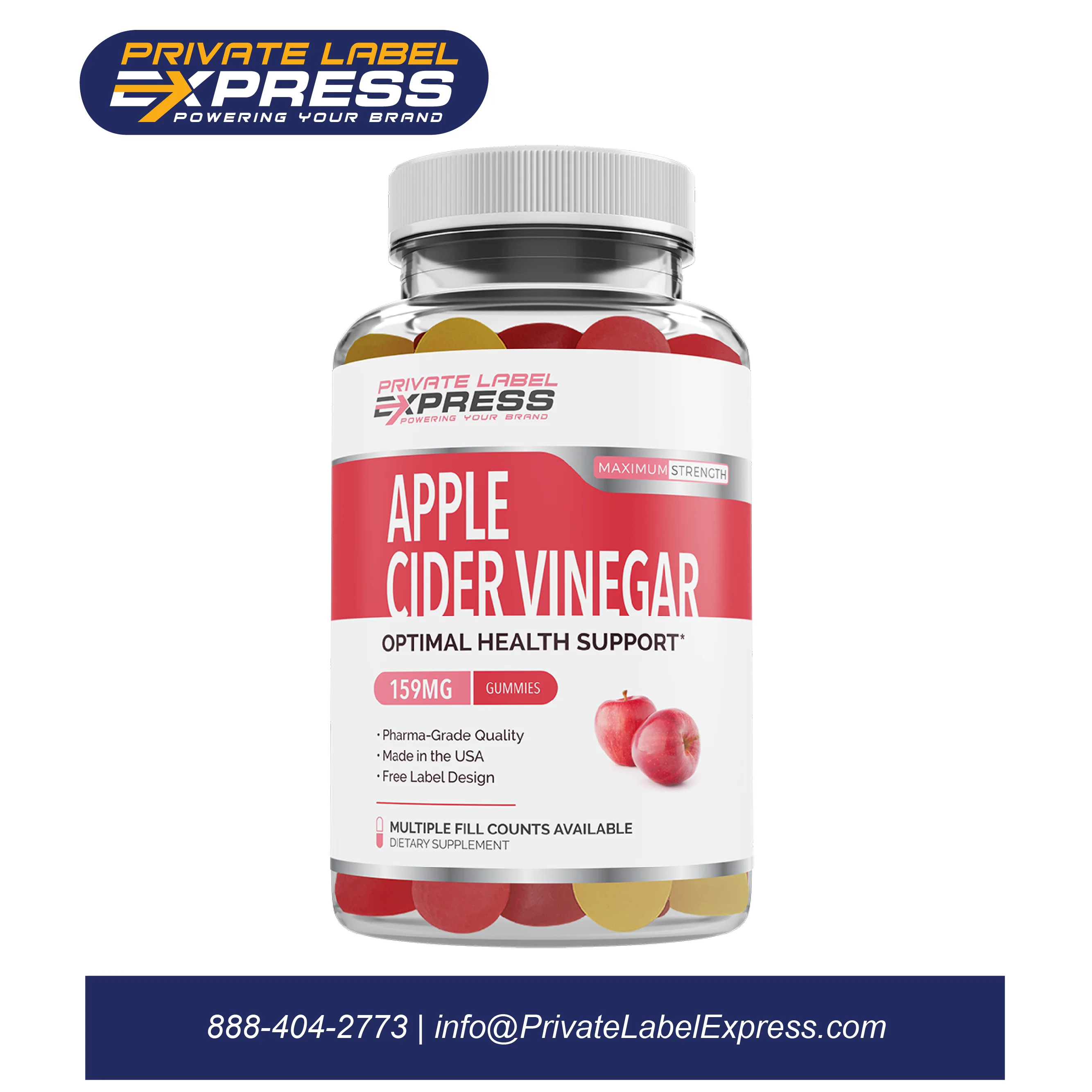 Apple Cider Vinegar, 60 count gummies
