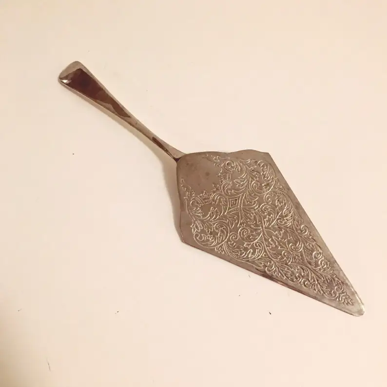 Antique Design Gold Plated Cake Pie Server Set Top Quality Gold Color Cake Set Muffin Cutlery Server Kitchen And Dining Ware