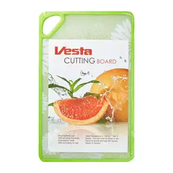 Kitchen Accessories White/Green Rectangle Drawing Board Pe Cutting Board 40x25.5x1.3Cm Chopping Blocks