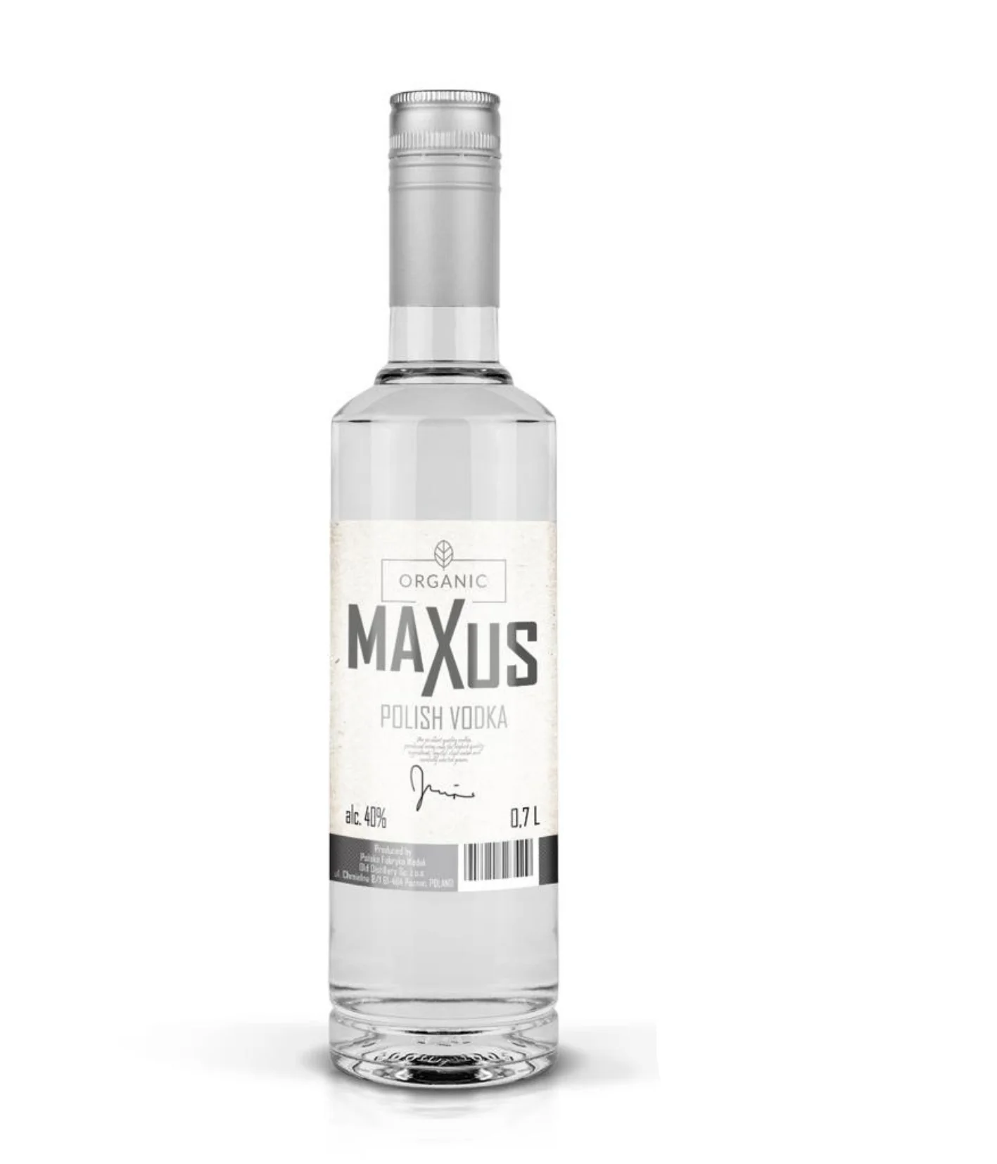 Органическая зерновая полированная водка MAXUS 40%