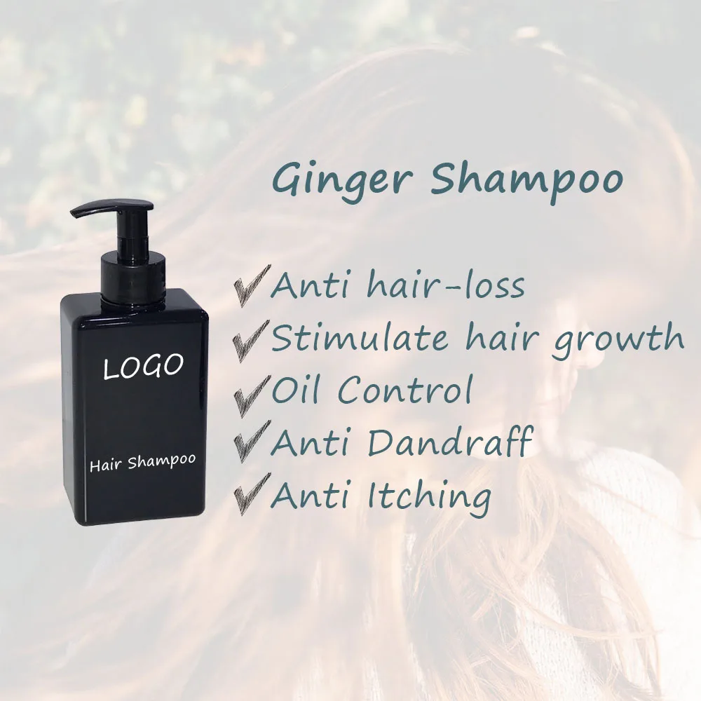 Лучшая цена натуральные ингредиенты имбирный шампунь против выпадения волос органический