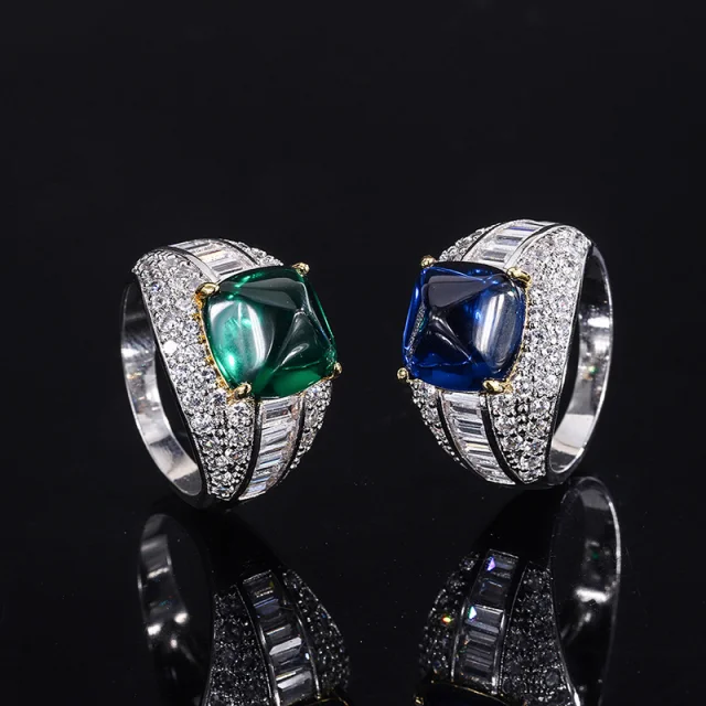 Женское кольцо из серебра 925 пробы с кубическим цирконием