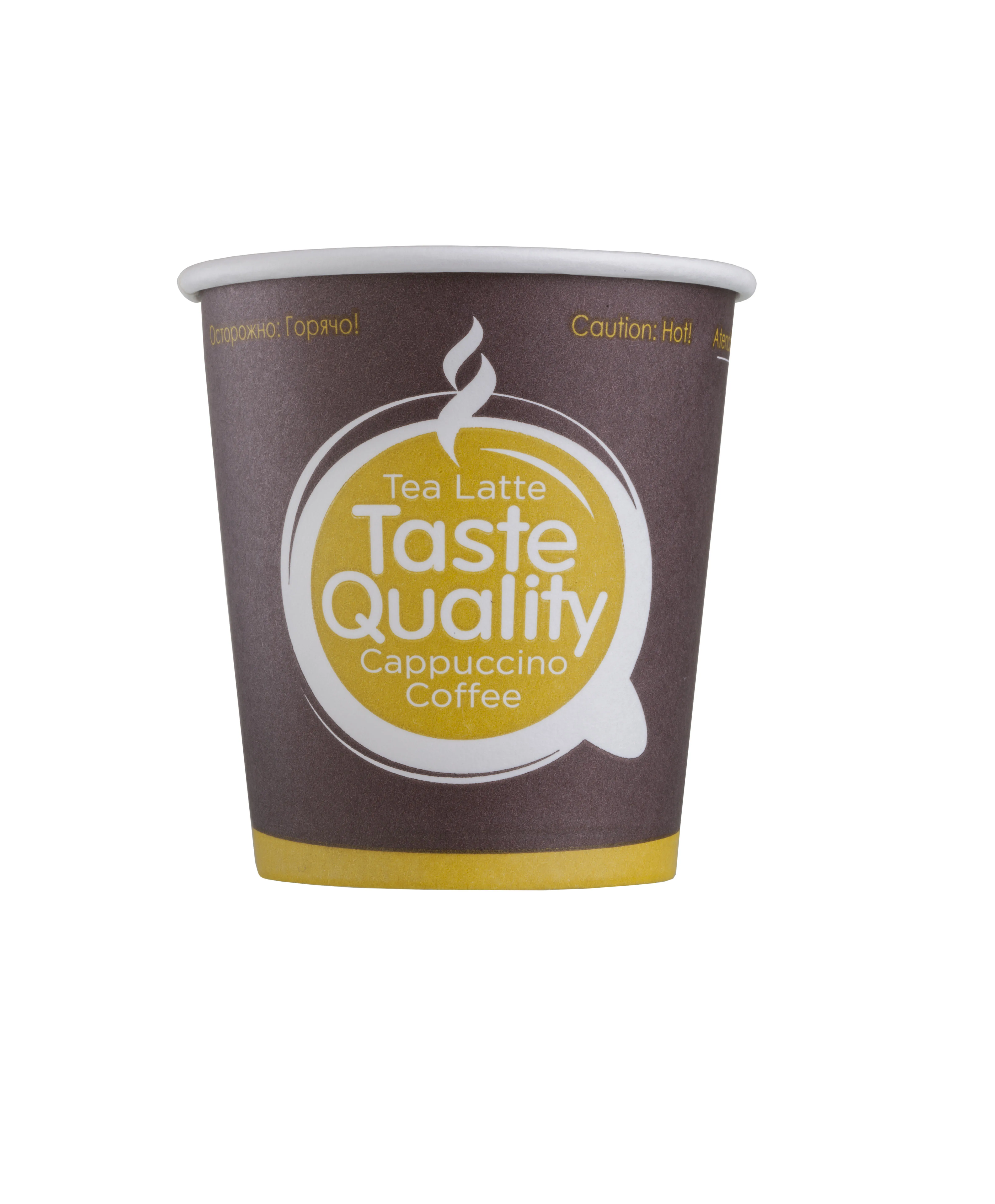 Disposable Single Wall Paper Cup Total Black 100 ml 4 Oz Coffee Paper Cup Custom Printed Paper Cups