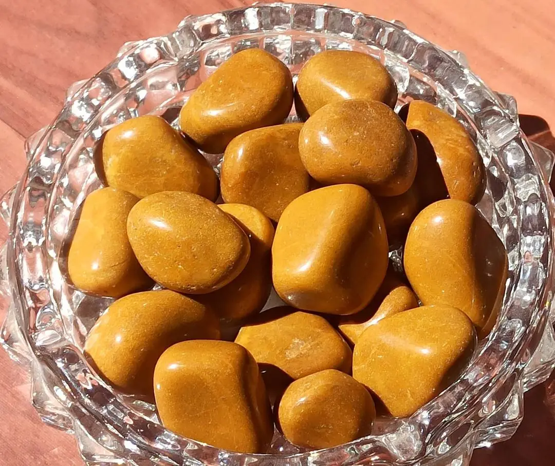 Оптовая продажа Натуральный Желтый авантюрин барабанный камень для исцеления Рейки крупный производитель драгоценных камней KingGems