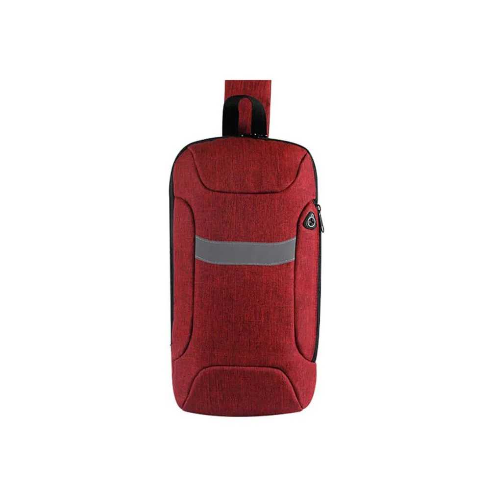 
Fashion Custom Sports Bags Sling Gym Travel Bike Laptop Chest Sling Shoulder Messenger Crossbody Phone Bags with Headphone Hole 