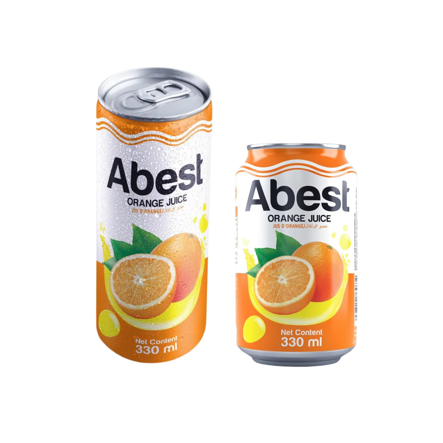 New Line Products High Quality Abest 330ml Natural Orange Juice Soft Drinks