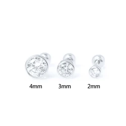 CANNER Factory Price Hot Sale Body Piercing Jewelry 925 Sterling Silver 18K Gold Mini Earrings
