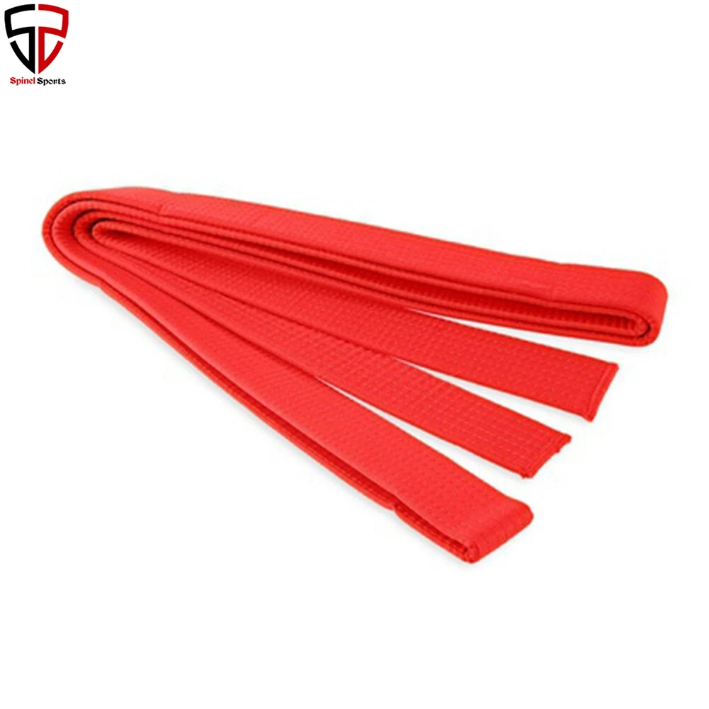 
Professional BJJ Belt Karate Judo Double Wrap Waistband Martial Arts Stripe Sports Belt for Adults Kids Red Green Yellow 