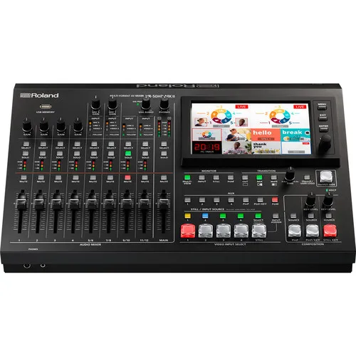 Top Discounts Hot Sales Roland VR-50HD MK II Multi-Format AV Mixer with USB 3.0 Streaming