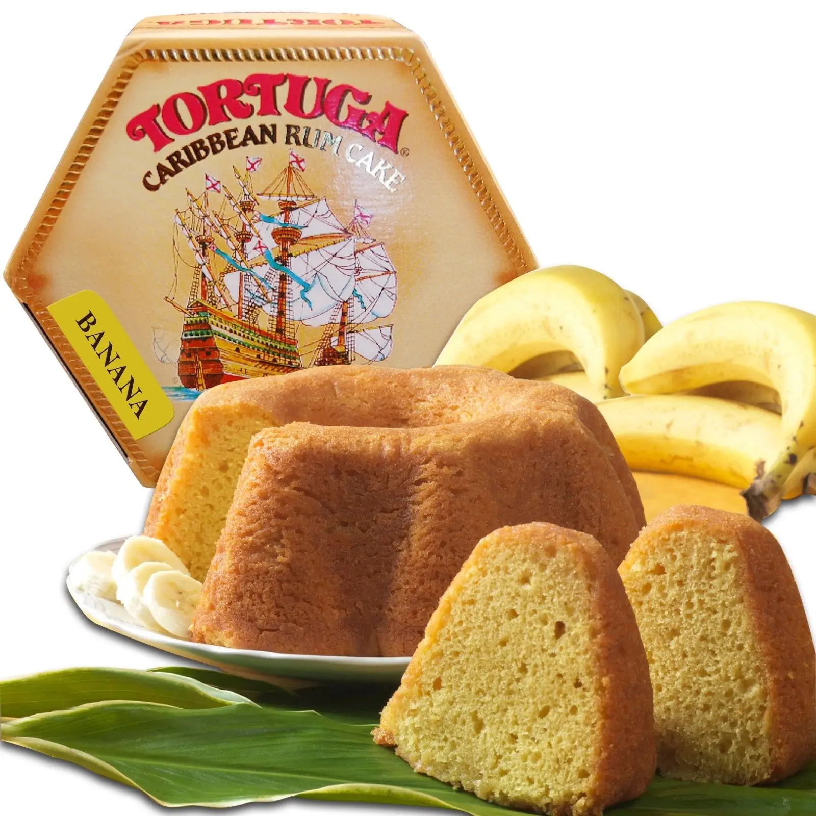 
TORTUGA Caribbean BANANA Rum Cake - 16 oz - The Perfect Premium Gourmet Gift for Gift Baskets Giveaways 