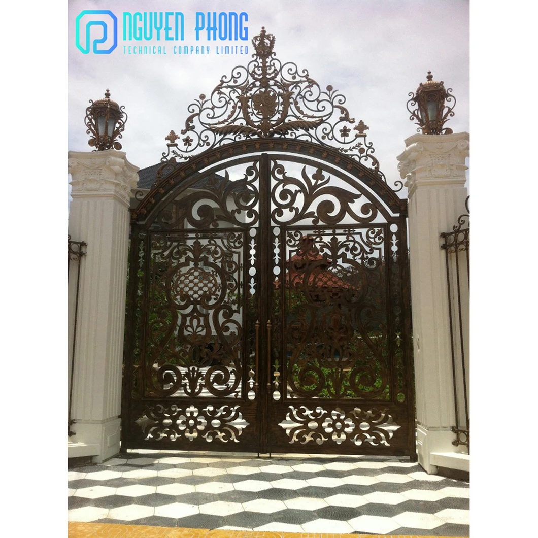 Hot Sale Original Manufacturer Wrought Iron Main Gate Modern Design From Vietnam