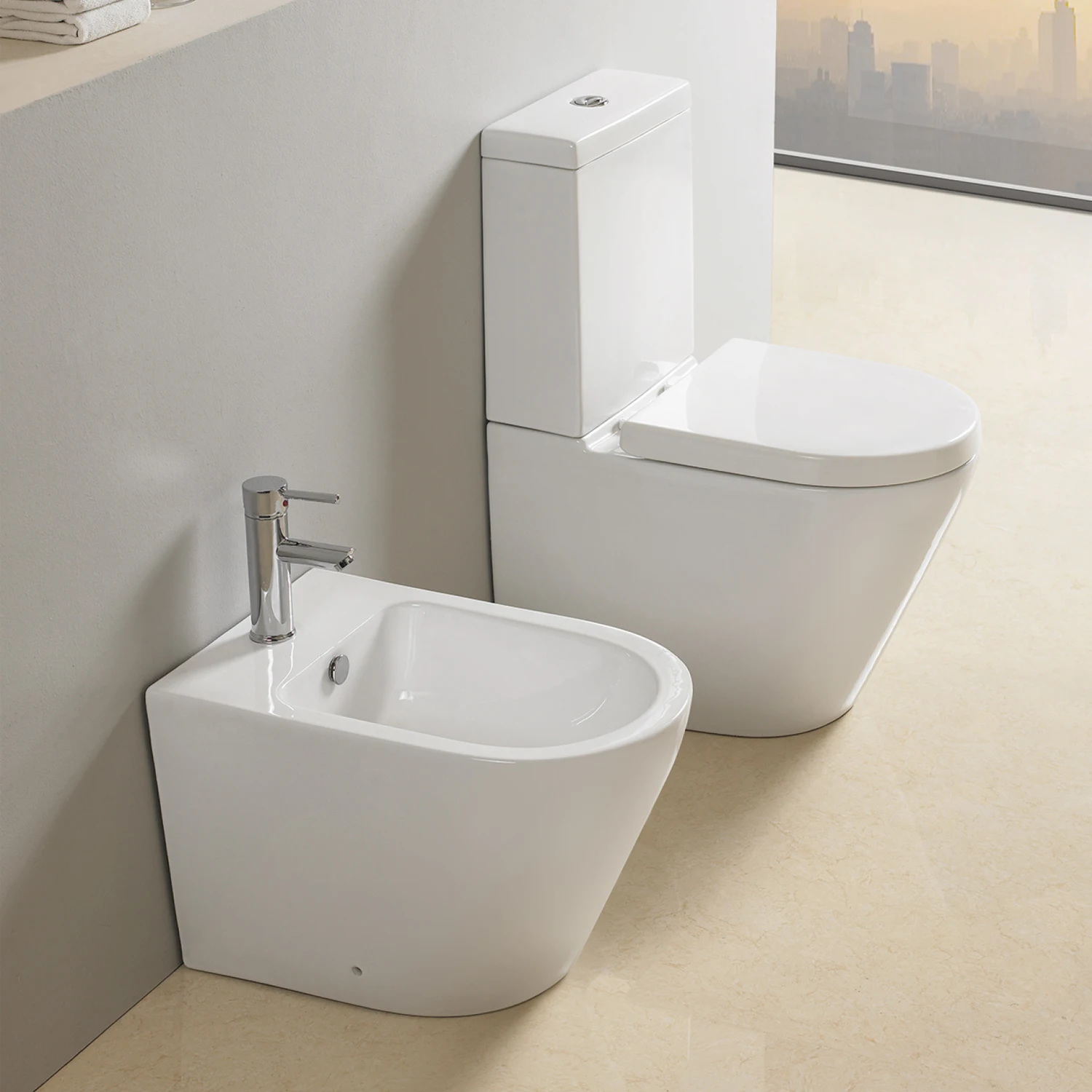 DCBJ F057 built-in combination china vagina washing bidet toilet