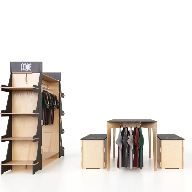 Best Quality Italian Customized Drawing 3x2m Easy Assembly Wooden Exhibition Stand for Fashion Fairs