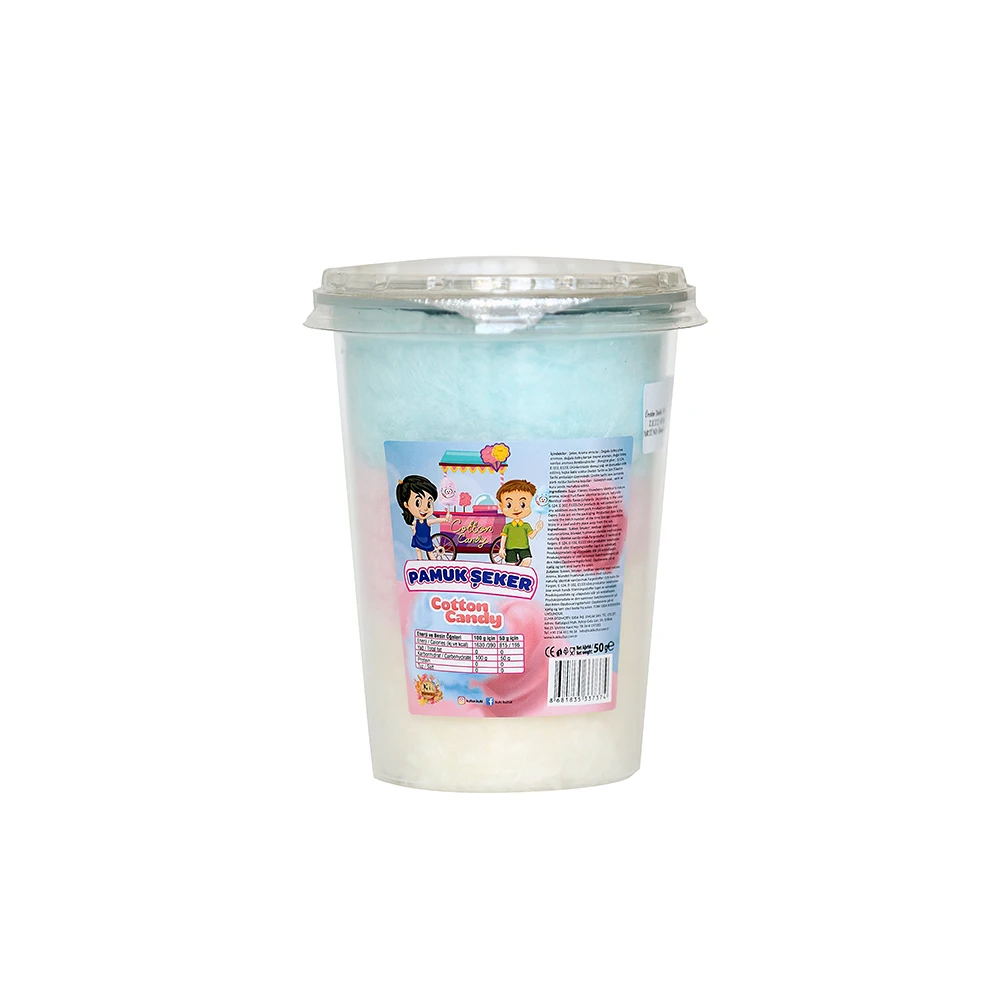 
KUKI SPECIAL FRUIT FLAVORED COTTON CANDY FLOSS CANDY 50 gr 