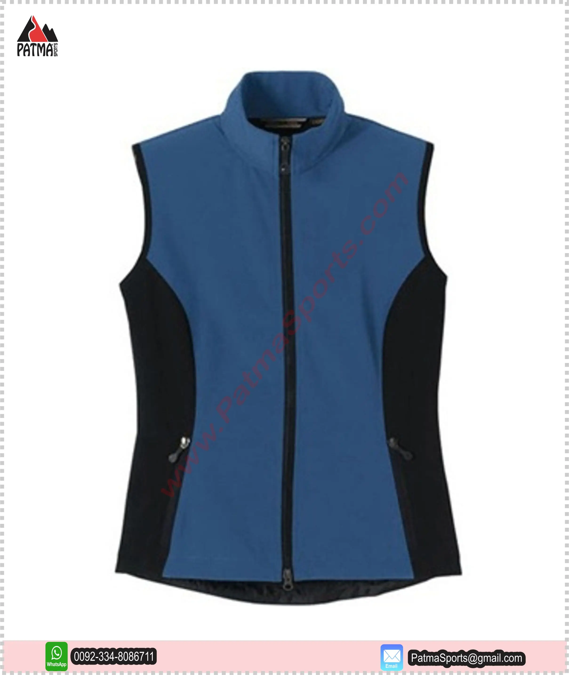 winter fashion design custom polar fleece Jacket Vests men with your custom logo , Labels, Tags Puff Printing Trending