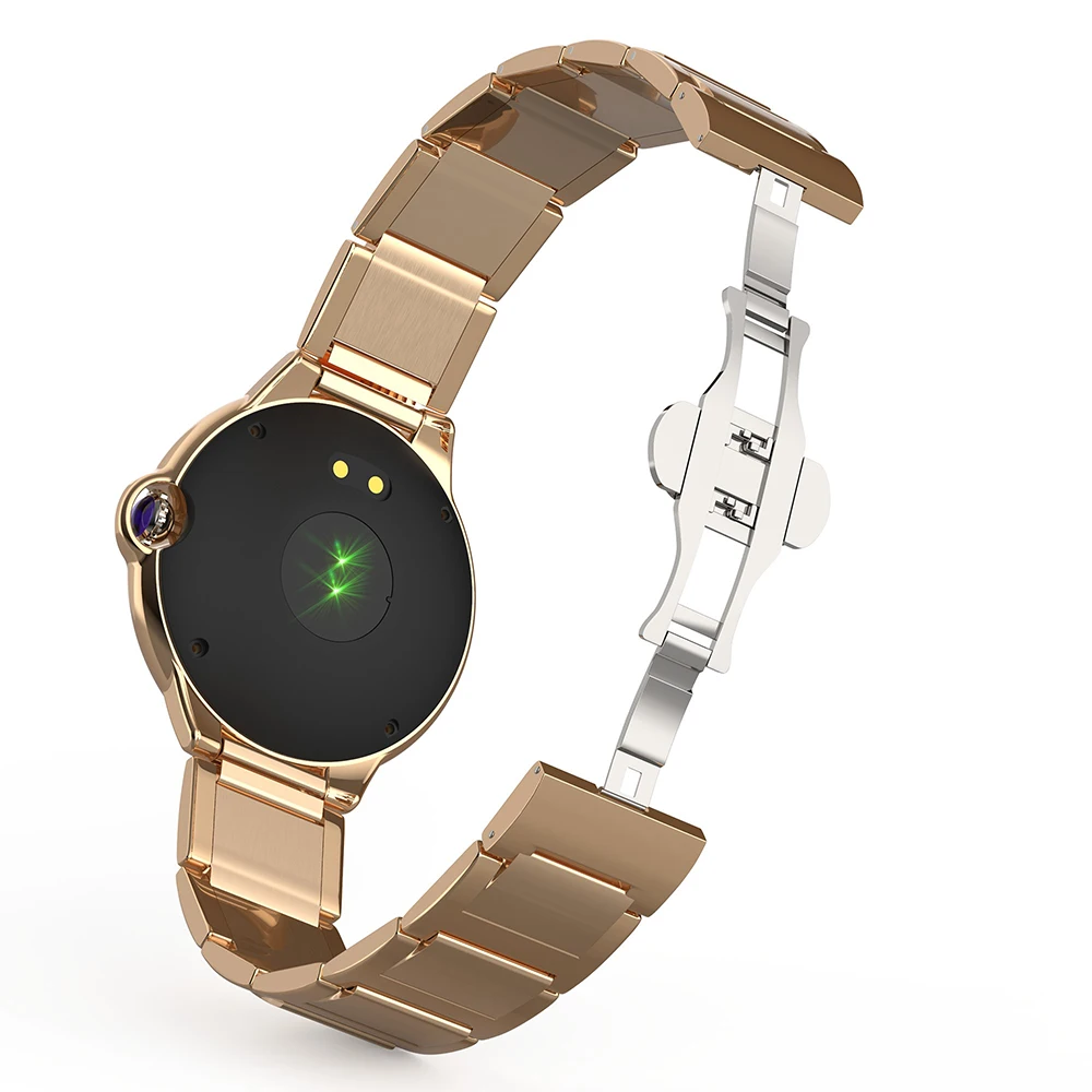 2019 Business Man Hyperbolic Mirror Smart Watch 2.5D Touch Screen Fitness Tracker Heart Rate Monitor Activity for IOS Android