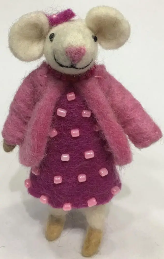 Needle Felted Mouse Family/Cute Felted Mouse Family/Fair Made Mouse Family in Nepal