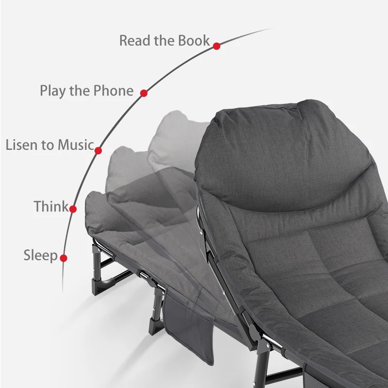 Wholesales Outdoor Multipurpose Hospital Office Camping Single Folding Cot Tent Bed