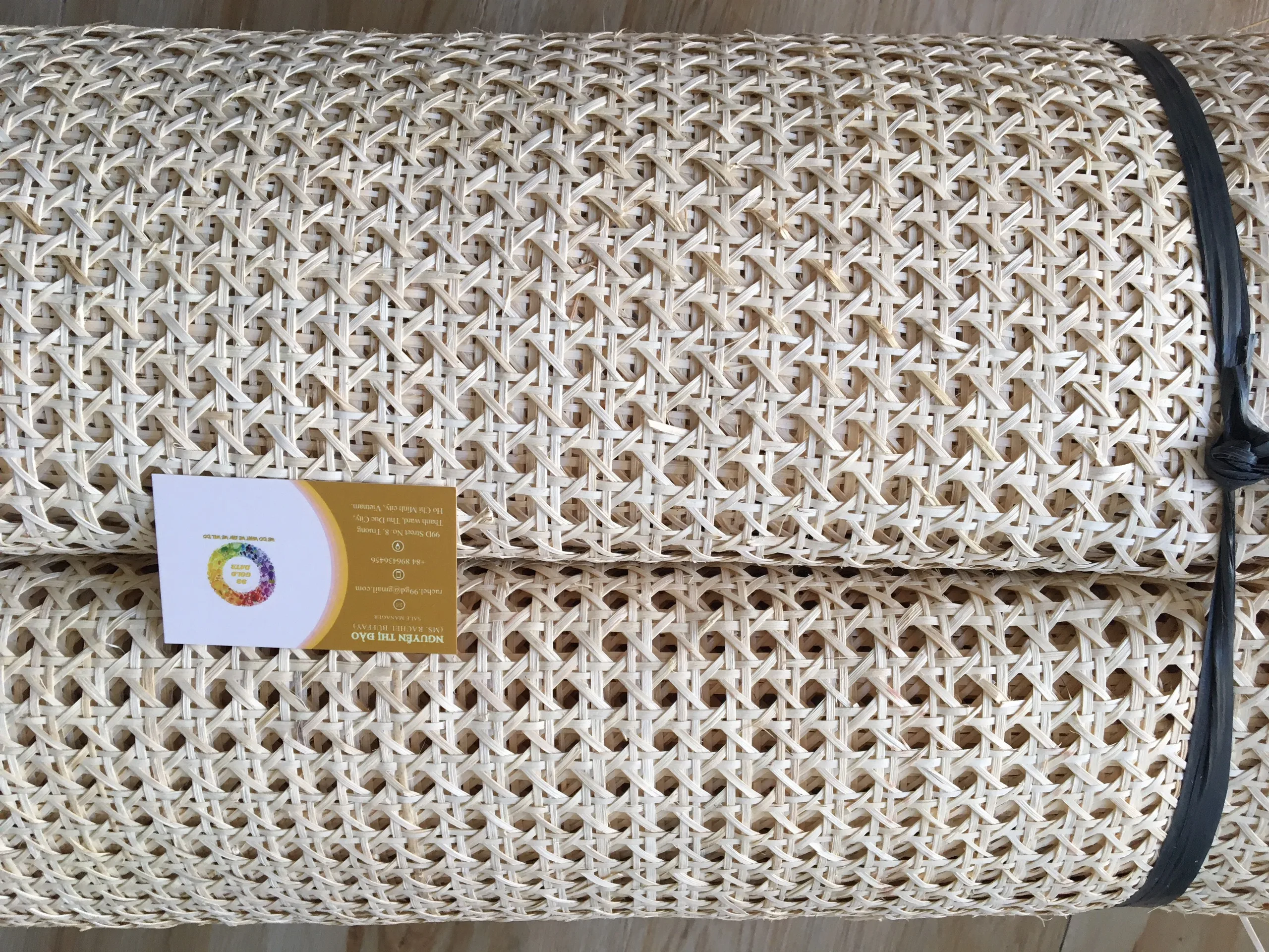 Factory High Quality Natural Mesh Rattan Cane Webbing Roll Woven Bleached Rattan Webbing Cane Material For Furniture
