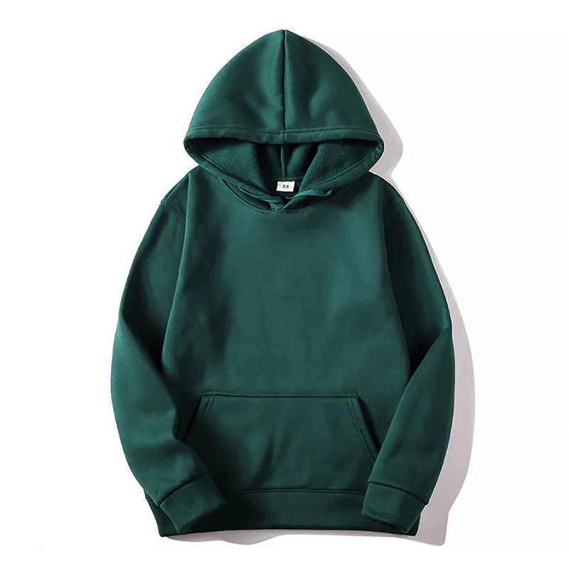 
100% cotton pure color hoodie autumn winter unisex team party hoodie logo custom plain hoodie 
