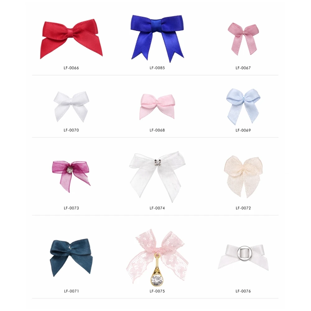 OEM Decorative Fabric Ribbon Bow for Underwear Accessories Small Satin Ribbon Bows