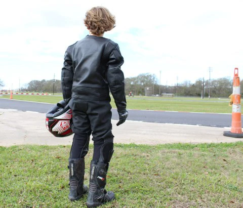 Motorcycle Motorbike Racing Suit Cordura Textile Jacket Trouser & Leather 1 Pc Set
