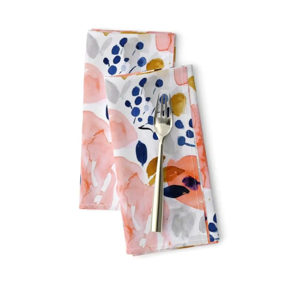 100%recycled Cotton cheap price dobby weave bleached 270 GSM christmas style woven wholesale home kitchen tea towel dish cloth