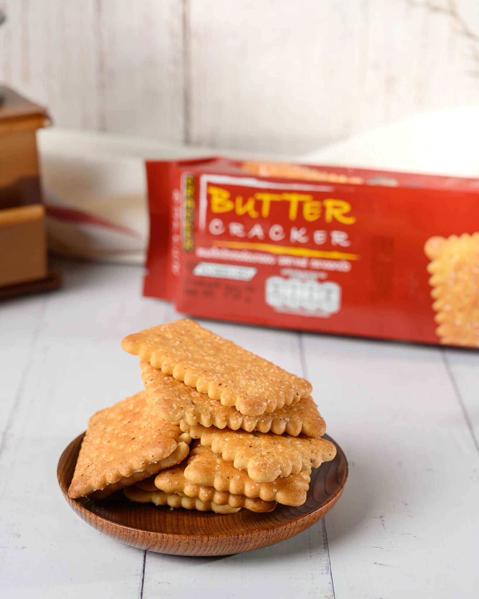 
Semi-Soft Texture Dorkbua Butter Crackers & Cookies (Coffee) Export From Thailand 