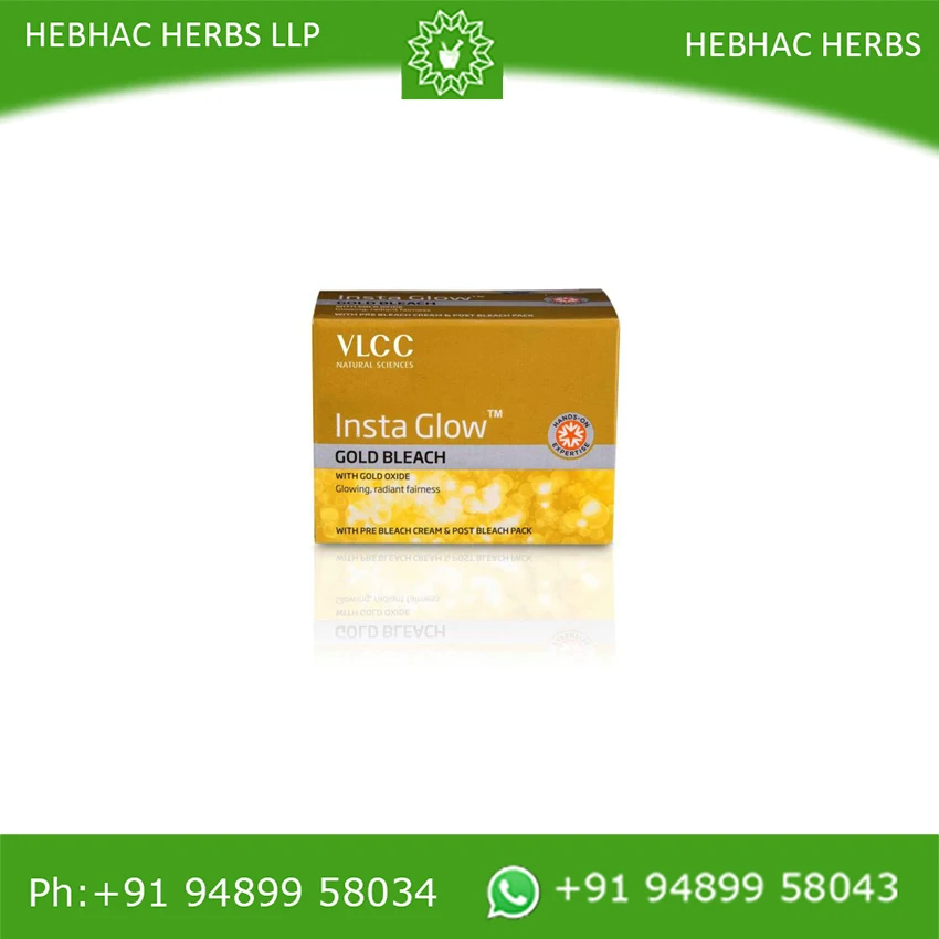 VLCC Insta Glow Gold отбеливатель травяной крем для сияющей справедливости и осветления оптом по уходу за кожей из Индии