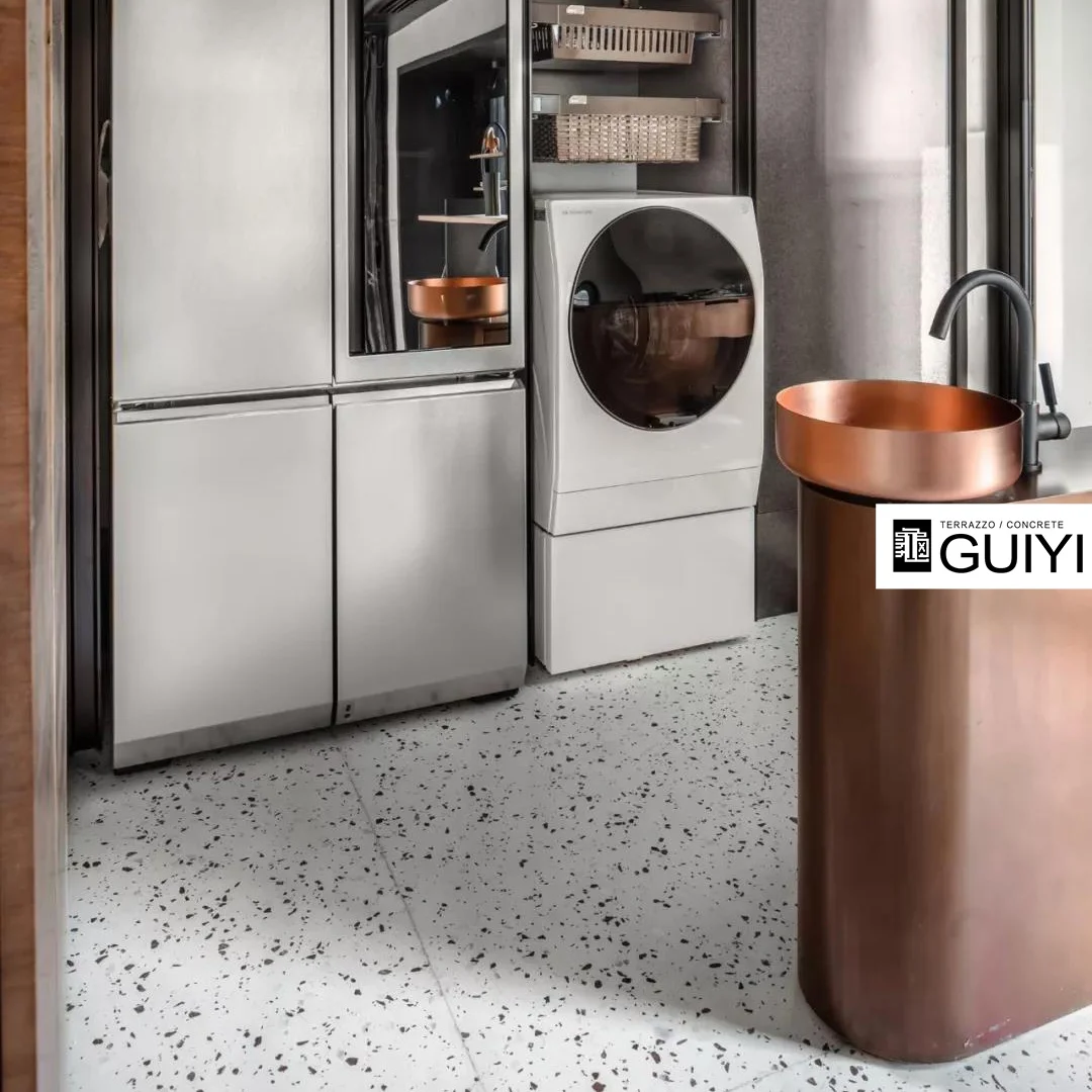 artificial stone mandarin stone terrazzo white marble price