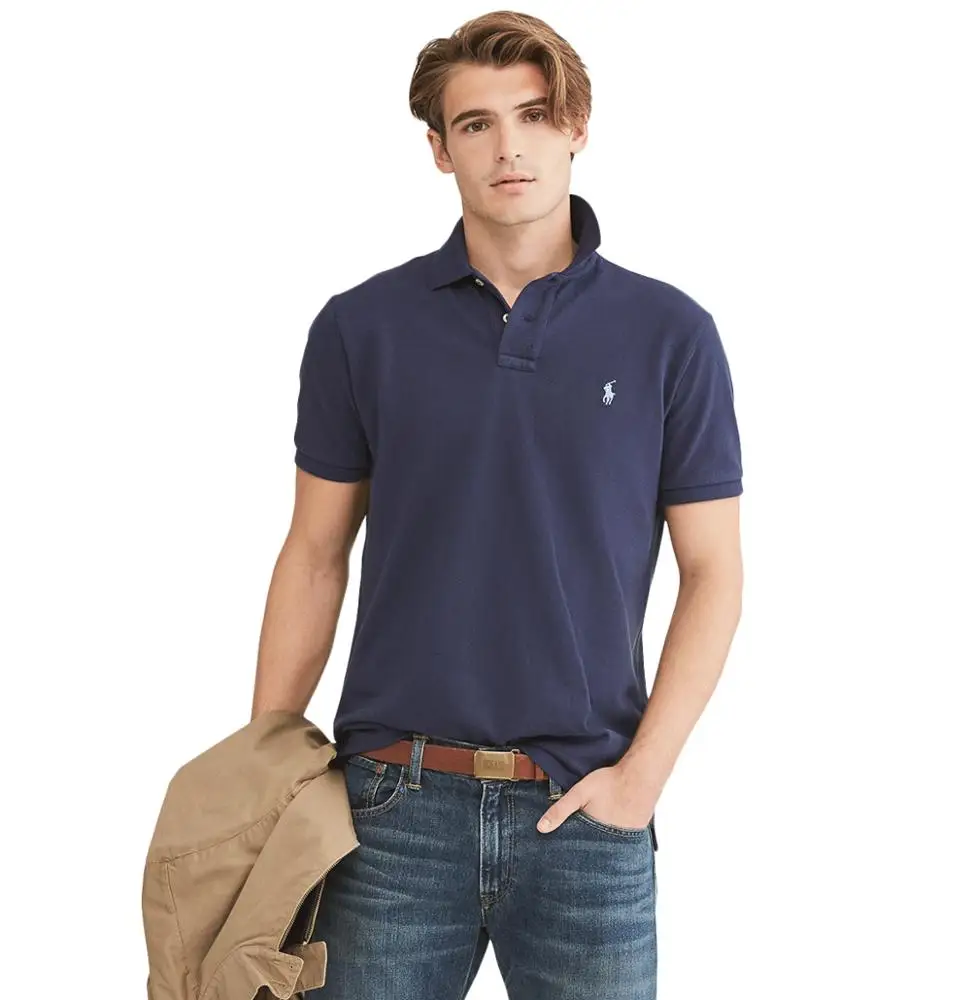 High Quality 100% Cotton Casual Polo Shirt Quick Dry and Anti-Wrinkle from Manufacturer in Bangladesh Yarn Dyed Twill Fabric