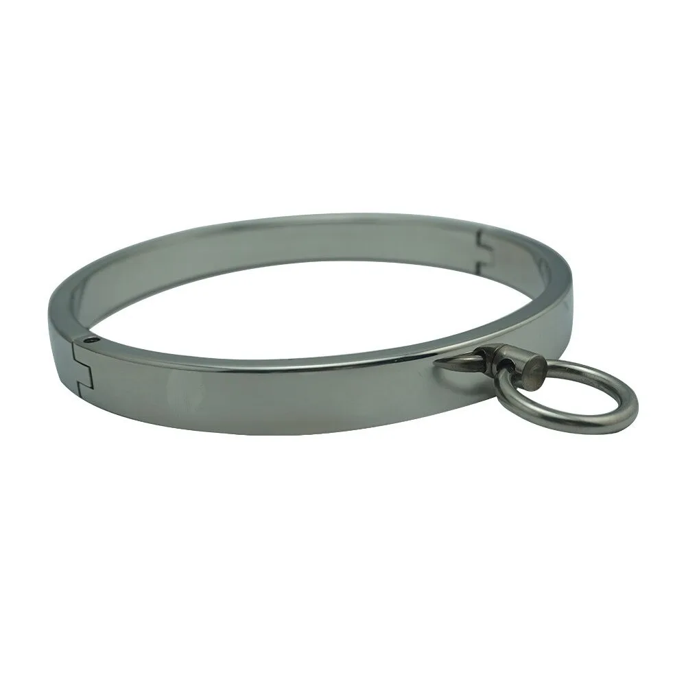 Round Bar Slave Collar Stainless Steel Neck Collar for Female Male BDSM Games Slave adult Toys