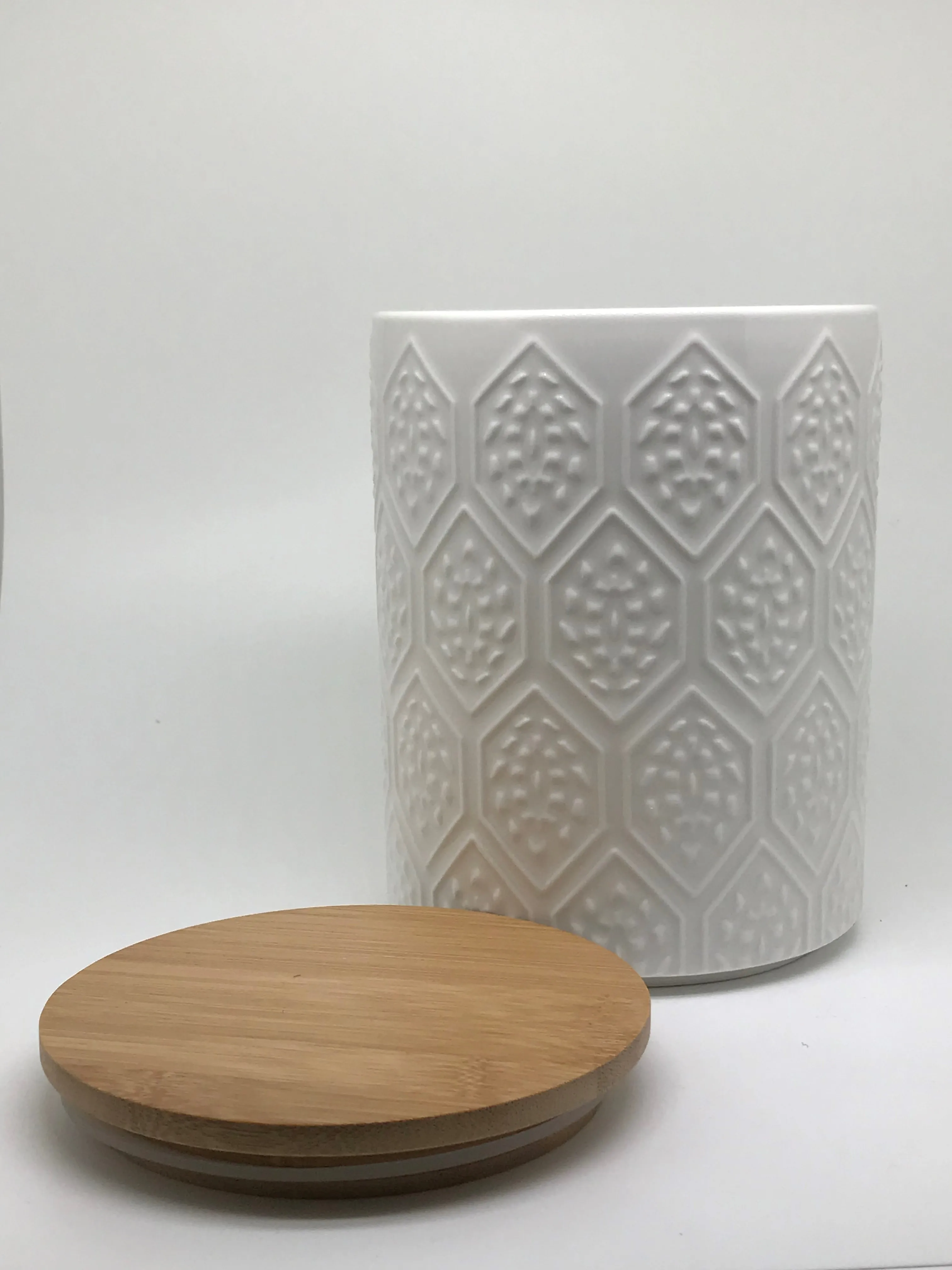 Food Cookie Canister Food Storage Box Bottle With Wooden Lid