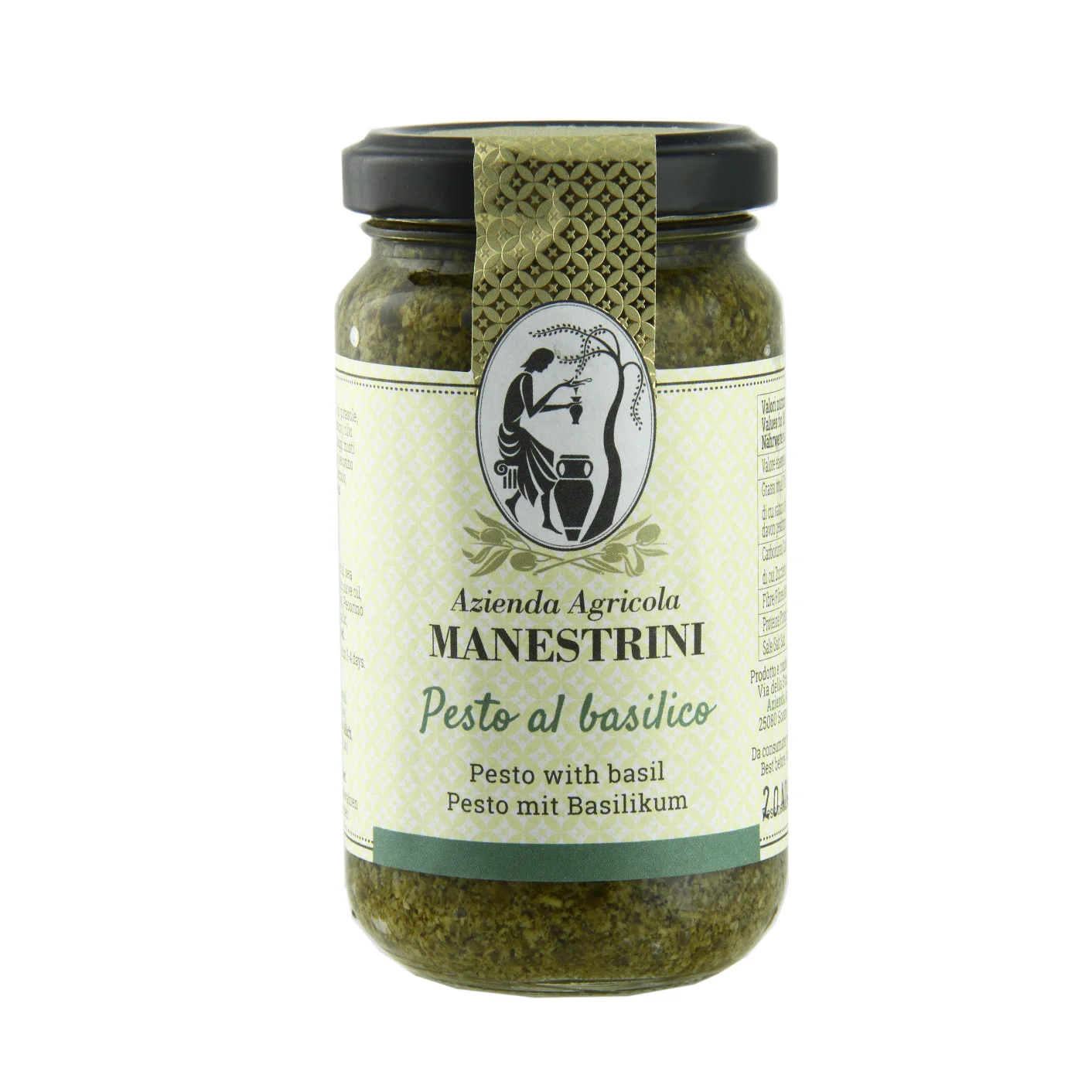Высококачественный классический итальянский рецепт Pesto из базилика 180 г-итальянский соус для макаронных