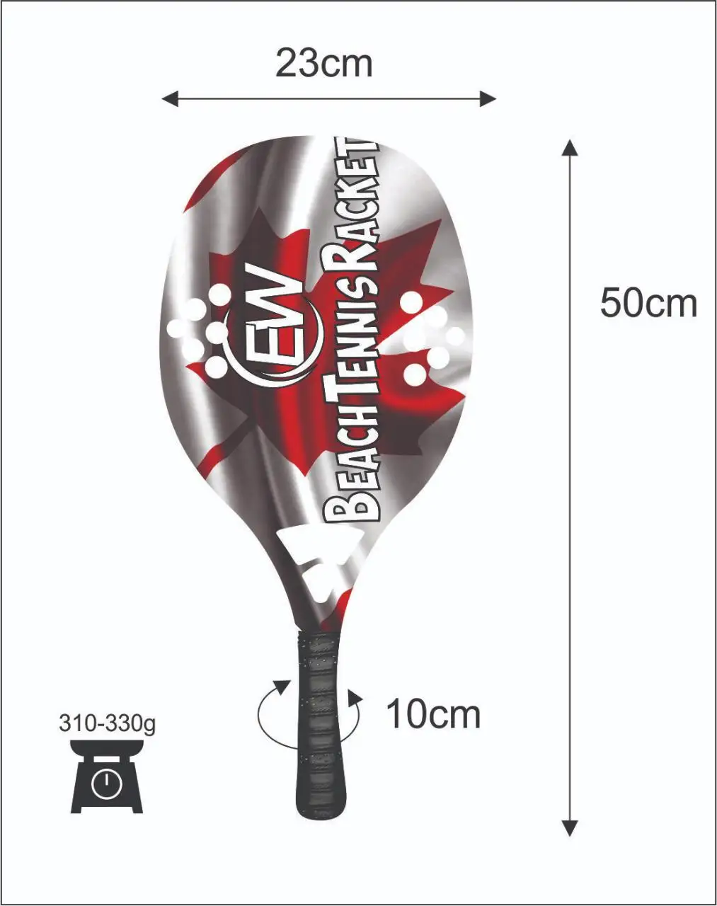 
Beach Tennis Rackets Custom Carbon glass Beach Paddle/Padel Racket with your logos and color combinations 